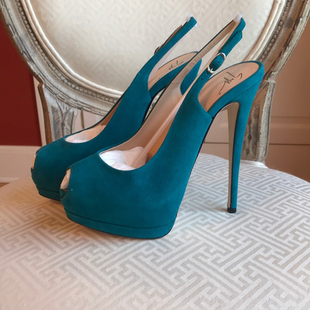 Giuseppe Zanotti Suede Slingbacks-Never worn!